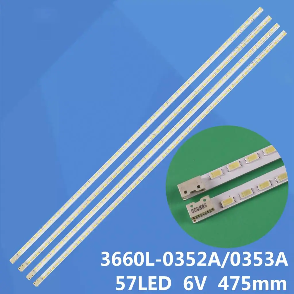 

NEW 57LEDs 470mm LED backlight strip for LG 42LE5300 L42P21FBD 3660L-0353A 3660L-0352A innotek 42" V5 Eege REV 0.3 A B type