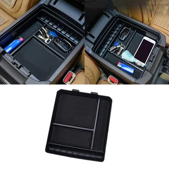 

Black Storage box Organizer Auto Armrest Central Console For Toyota Land Cruiser Prado 120 FJ120
