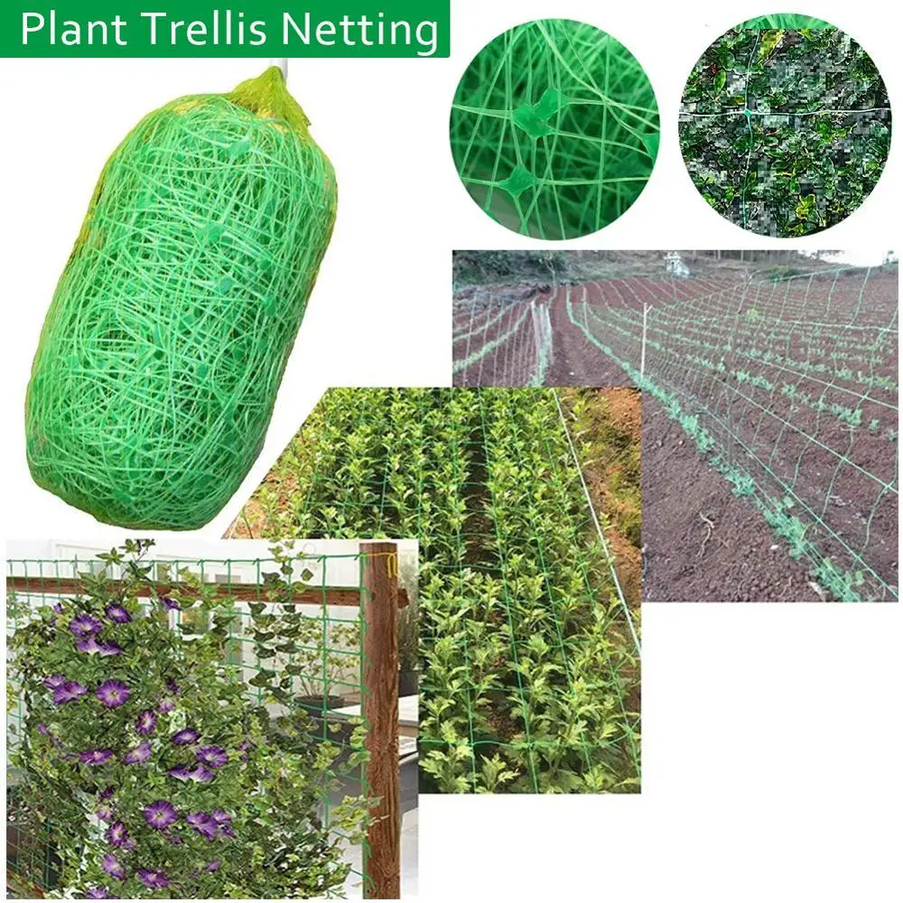5 x 30ft Heavy-Duty Polyester Plant Trellis Netting 1 Pk Garden Netting DY White 