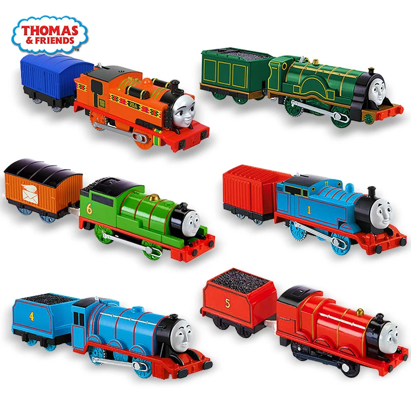 

Original Electric Thomas and Friends 1:43 Diecast Track Master Trains Motor Metal Model Car Battery Material Kids Toy Brinquedo