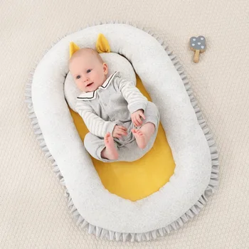 

Baby Nest Bed Portable Crib Newborns Cots Nursery Sleep Nest Infant Cradle Baby Bassinet Children's Bed Carry Cot With Pillow