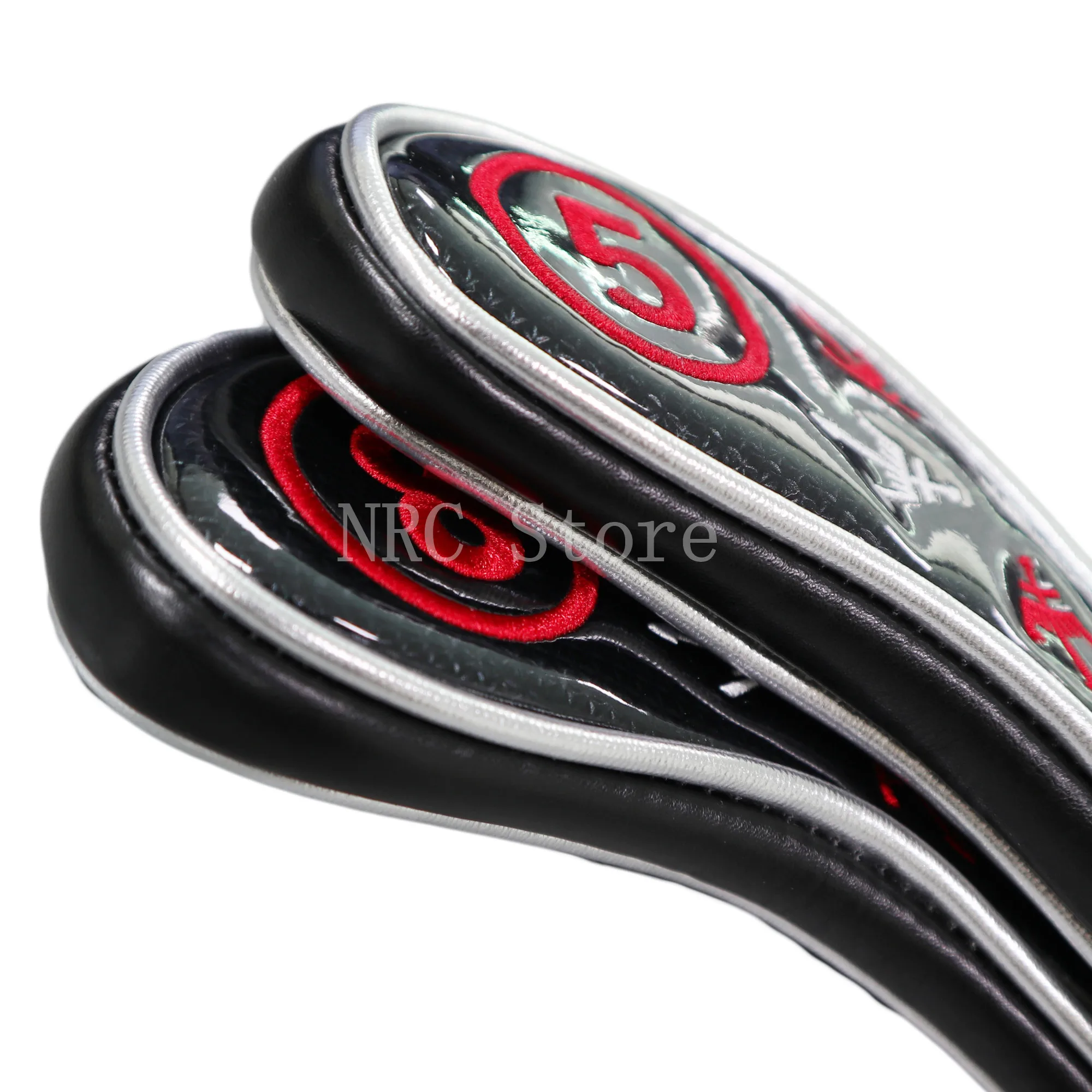 NRC Golf Iron Headcovers Customized Synthetic Leather 9pcs (4,5,6,7,8,9,P,S,A) Set with Zipper Closure Putter Cover Protect. NRC Golf Iron Headcovers Customized Synthetic Leather 9pcs (4,5,6,7,8,9,P,S,A) Set with Zipper Closure Putter Cover Protect.