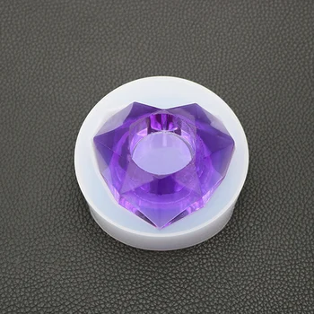 

'The Best' Silicone Diamond Flower Pot Arts Craft Polygonal Casting Molds DIY Succulent Flower Pot Clay Mold 889