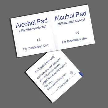 

Alcohol Cotton Prep Pad 100PCS Disposable Alcohol Wipes Disinfected Swabs