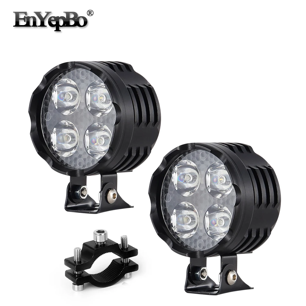 

2PCS Led Motorcycle bike Headlight bulb Spot Light LED Auxiliary light Driving Head light Motorbike Moto Fog Driving Lamp