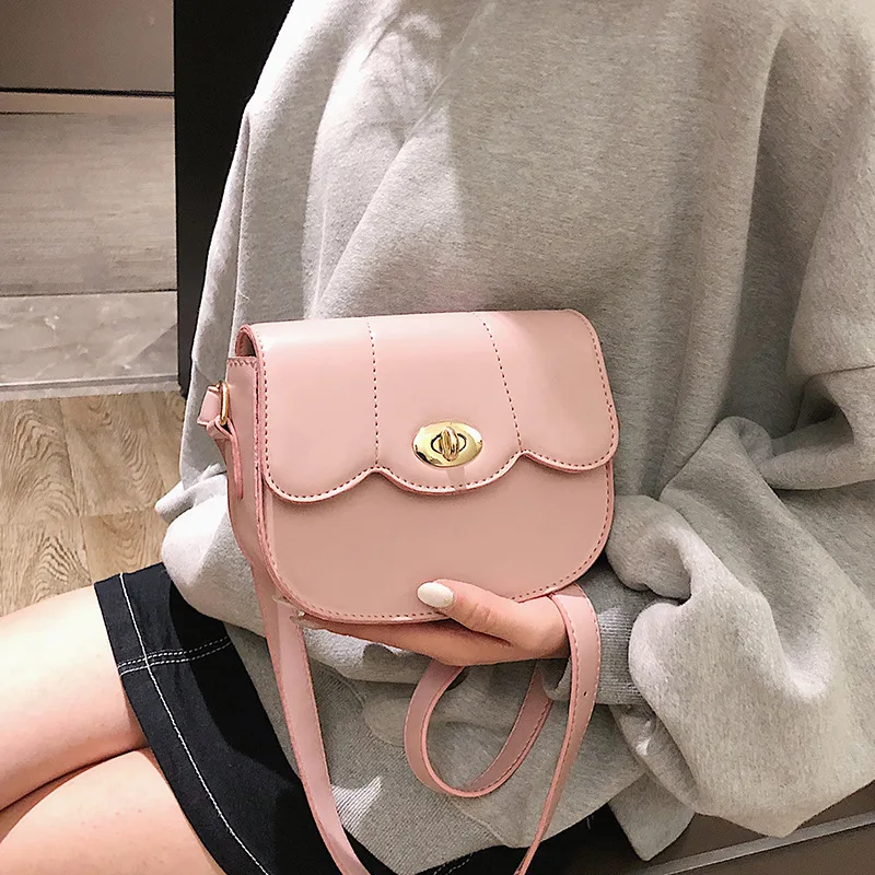 

Small Bag Women's 2019 Spring New Style Fashion Shoulder WOMEN'S Bag Korean-style Fashion Shoulder Bag Fairy Versatile Saddle Ba