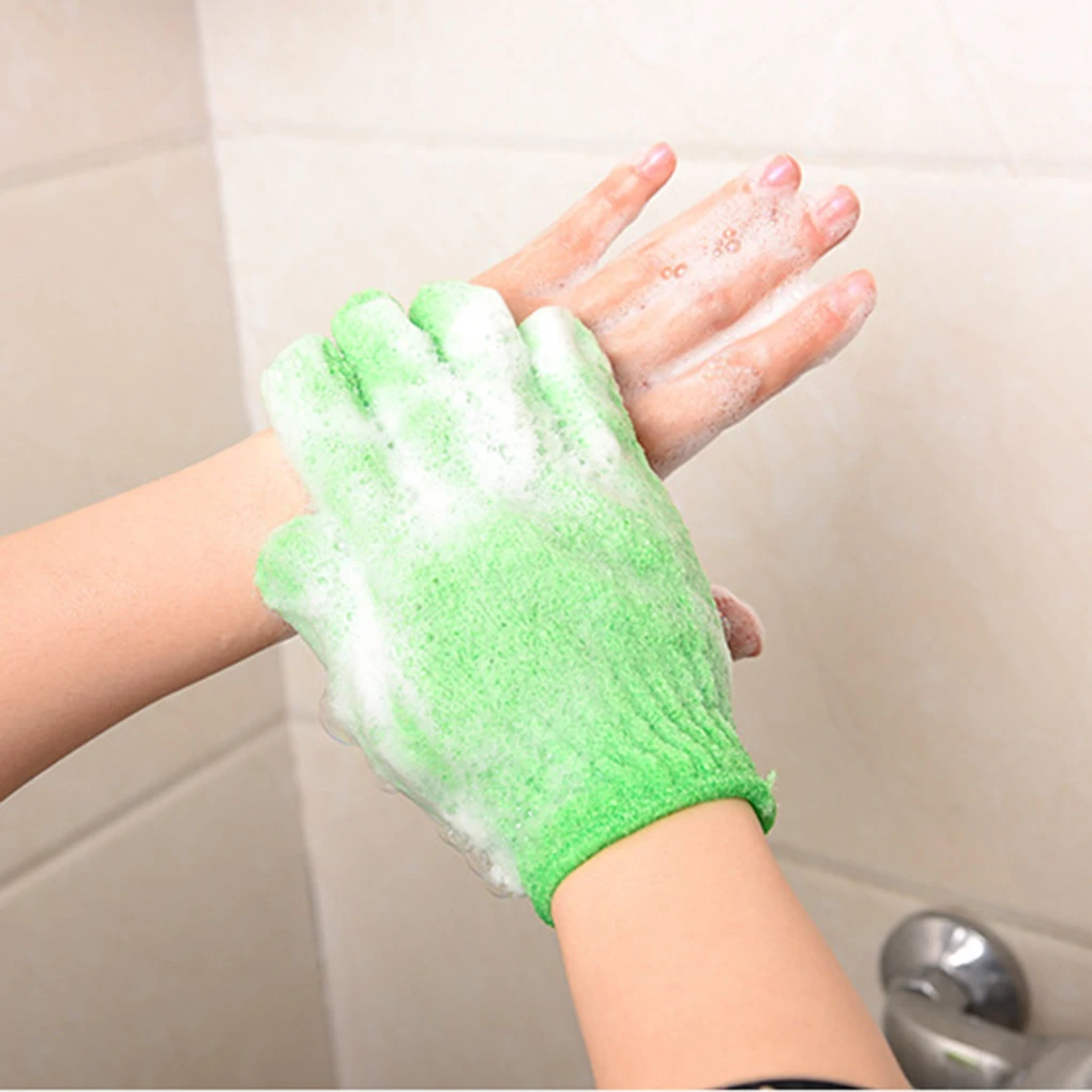 Peeling Exfoliating Mitt Glove For Shower Scrub Gloves Resistance Body Massage Sponge Wash Skin Moisturizing SPA Bath Glove 2
