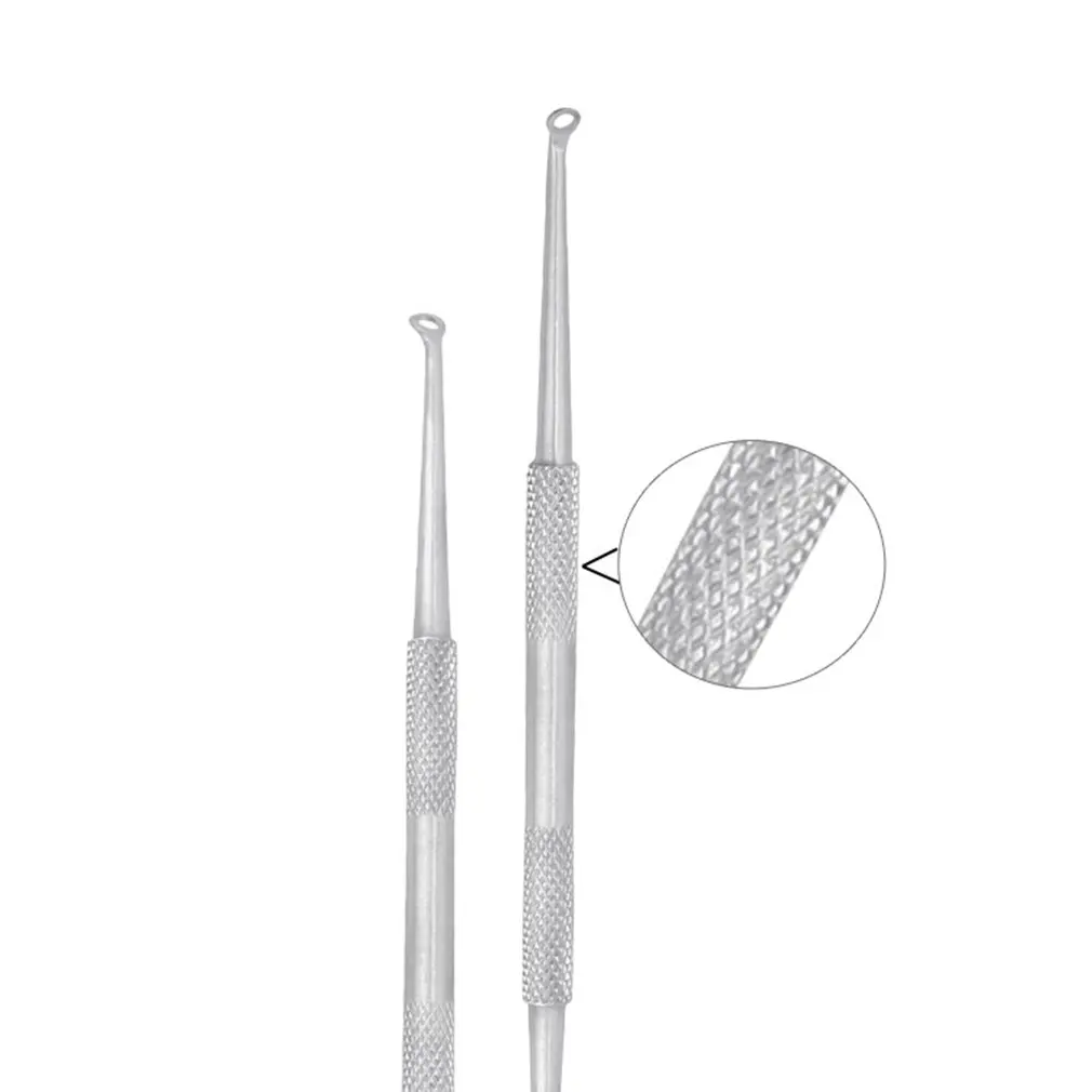 Acne Needle 6 комплектов пудра для бровей из нержавеющей стали зажим игла для угрей инструмент для чистки пор комплект
