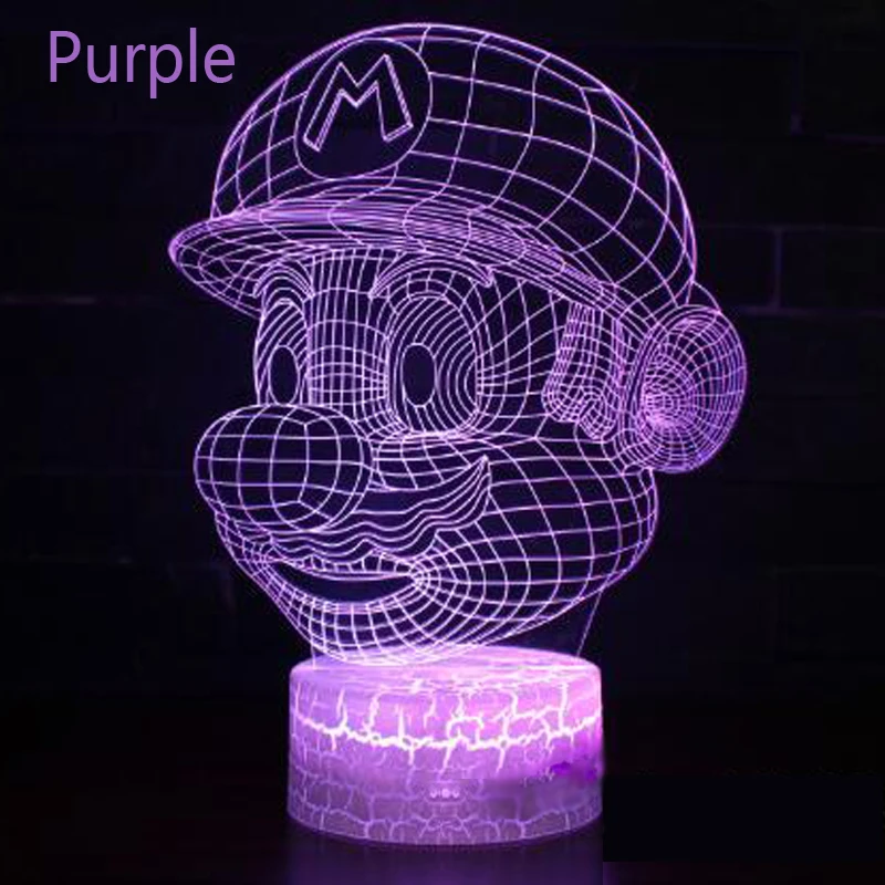 Mario series 3D Night light Colorful touch remote control LED lamp Small table lamp Bedside lamp Creative lights Decorative lamp Mario series 3D Night light Colorful touch remote control LED lamp Small table lamp Bedside lamp Creative lights Decorative lamp
