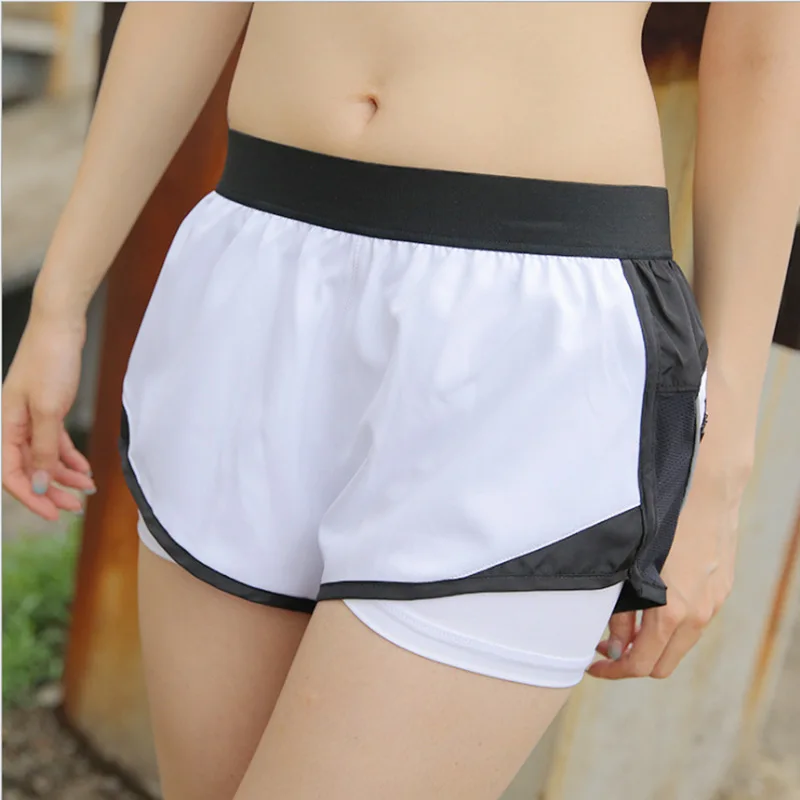 

2019 Summer Running Sports Shorts Women's Anti-Exposure Loose-Fit Gym Shorts Wicking Breathable Reflective Yoga Shorts