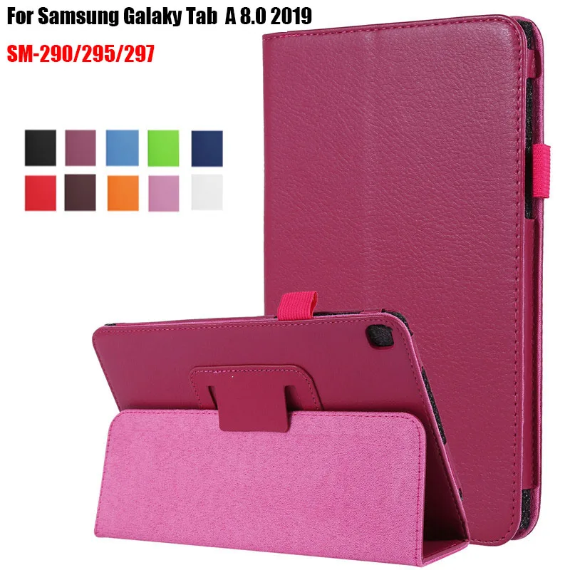 Чехол для Samsung Galaxy Tab A 8 0 T290 T295 T297 2019 дюйма флип чехол планшета подставка кожаный