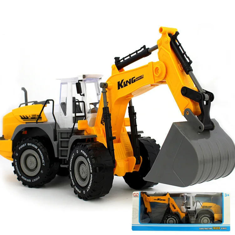 

Large Size Children Forklift Bulldozer Toy Inertia Engineering Vehicle Model Beach Toy Car