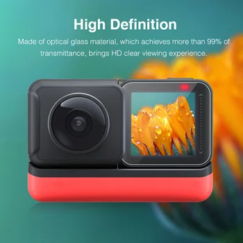 

6/4/2pcs/set Tempered Glass Classic Colors Simple Enduring Lens Screen Protector for Insta360 ONE R Accessories