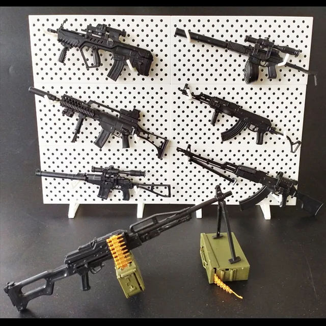 1:6 Assembly Gun Model Fourth Generation 1/6 Assault Rifle Light Machine Gun AK47 Soldier Weapon Plastic  Assembly Boy Toys 5