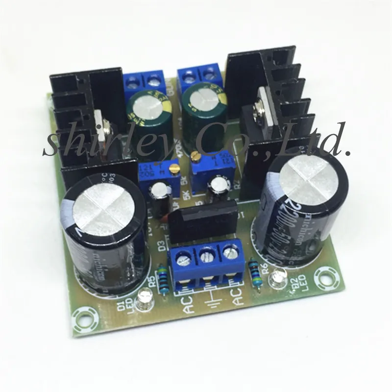 Плавленый LM317+ LM337/отрицательный двойной мощности Регулируемый блок питания/электронный компонент