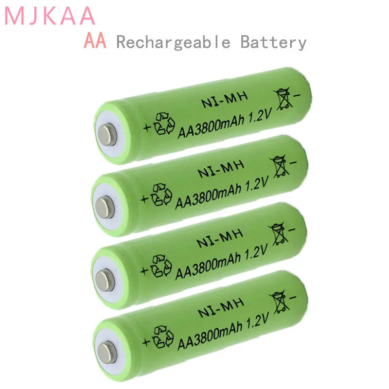 16 шт./AA NI MH 3800 мАч 2 А 1 В аккумуляторная батарея подходит для камеры|Перезаряжаемые