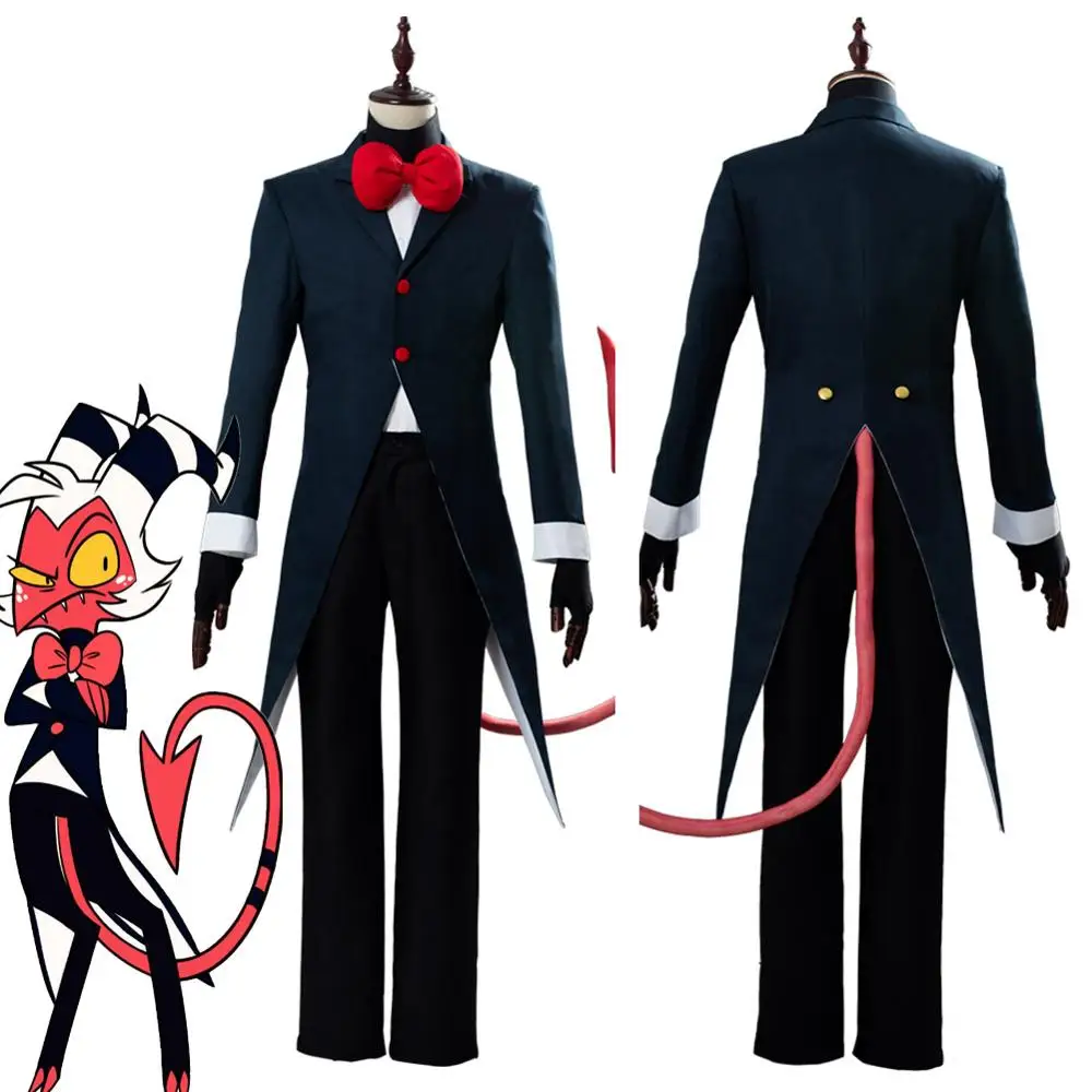 Hazbin Hotel Helluva Boss Moxxie Outfit Cosplay Costume Full Suit For Male And Female
