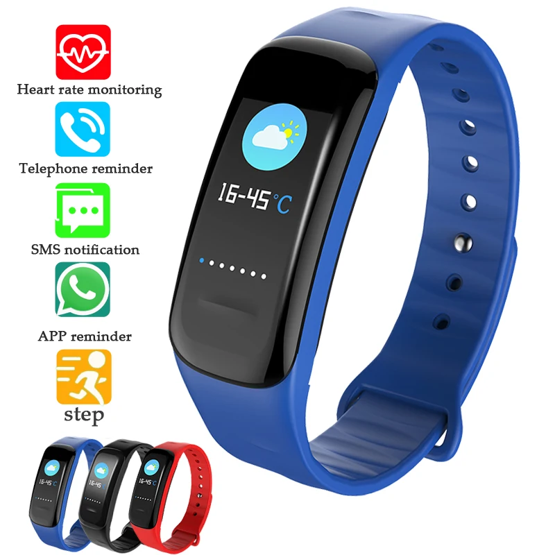 

LIGE 2019 New Smart wristband Men Women Sports watch Heart Rate Blood Pressure Monitor Pedometer Smart Watch Weather Display
