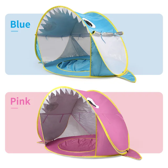 Baby Beach Tent Uv-protecting Sunshelter With A Pool Baby Kids Beach Tent Pop Up Portable Shade Pool UV Protection Sun Shelter 6