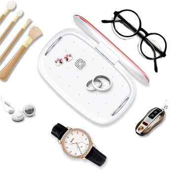 

Sliver Multifunctional UV Disinfection Box + Mobile Phone Wireless Charger Aromatherapy Machine Mask Glasses Jewelry Sterilizer
