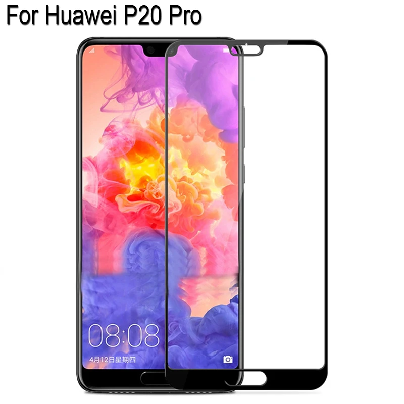 2PCS Full Curved Screen Protector For Huawei P20 Pro Cover Tempered Glass P 20 Protective Flim huaweip20pro | Мобильные телефоны и