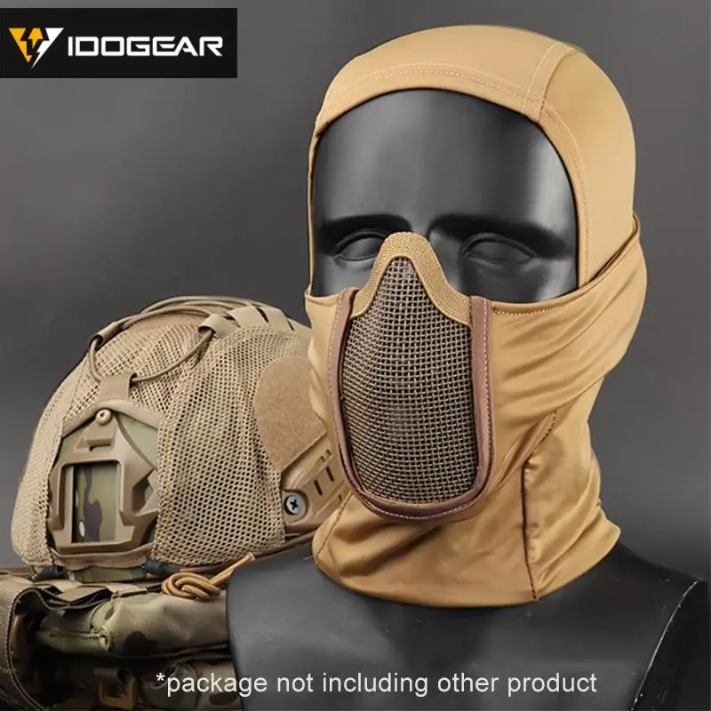 Тактическая Балаклава IDO GEAR сетчатая страйкбольная маска Полнолицевая