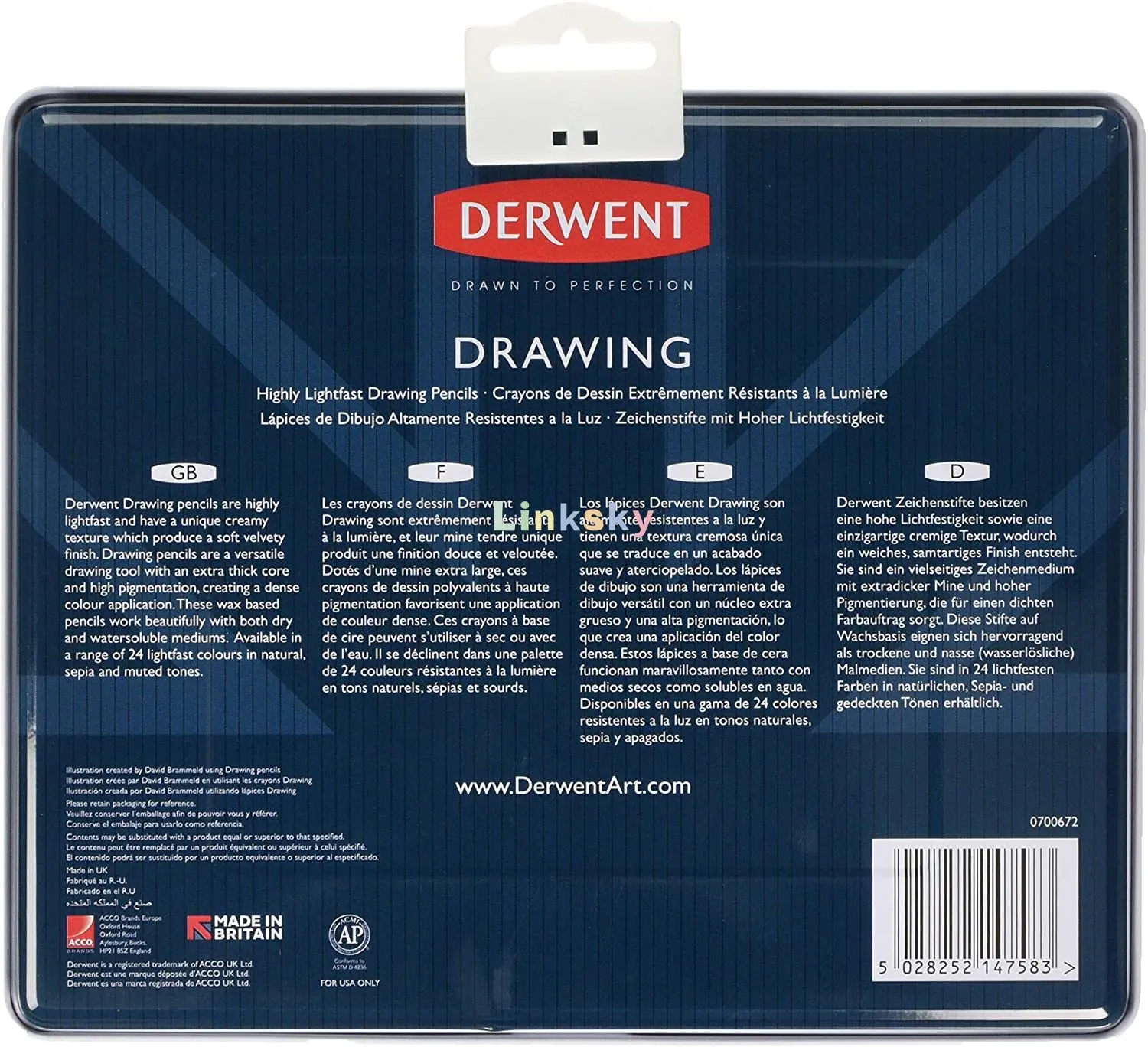 Derwent Drawing Pencils Individual - Ink Blue