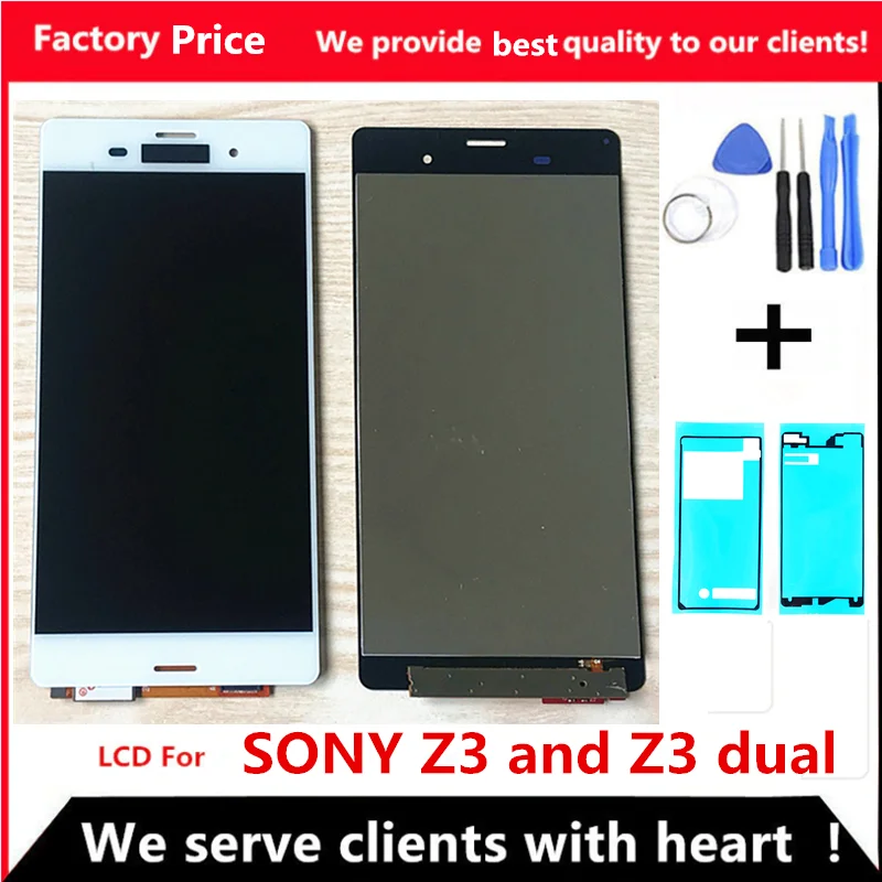 Pаспродажа 5,2 Оригинальный ЖК дисплей для SONY Xperia Z3, сенсорный экран D6603 D6616 D6653, сменный ЖК дисплей для SONY Xperia Z3 Dual D6633 D6683
