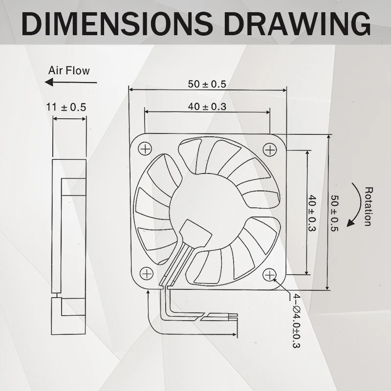 5010 Ventola Di Raffreddamento 12V 2pin 3D Stampanti Parti - Foto 4
