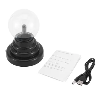 

New 3 USB Plasma Ball electrostatic Sphere Light Magic Crystal Lamp ball Desktop Globe Laptop Lightning Light Christmas Party