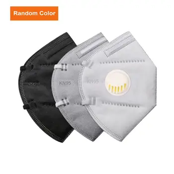 

5pcs Dustproof PM2.5 Mask With / Without Valve Pollution Prevention Dustproof Breathable Mask Disposable Non-woven Mask