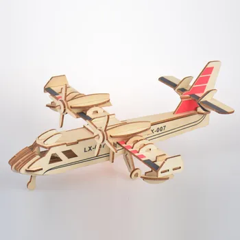 

2020 New 3D Puzzle Hand Craft Miniature Box Creative Gift Toy DIY Wooden Furniture Airplane wooden model развивающие игрушки