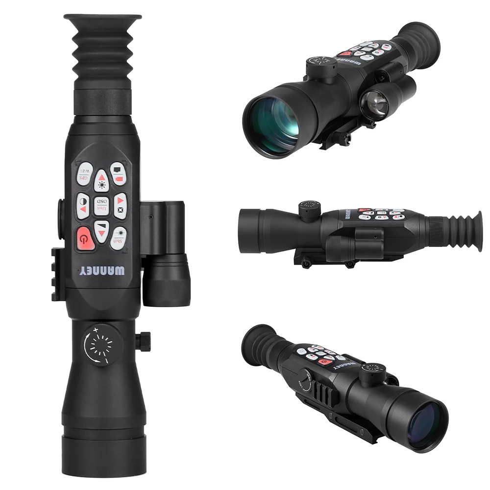  1080p Hunting Telescope Monocular Nightshot Vision Scope Digital Rang Finder Ballistic Computer Sco