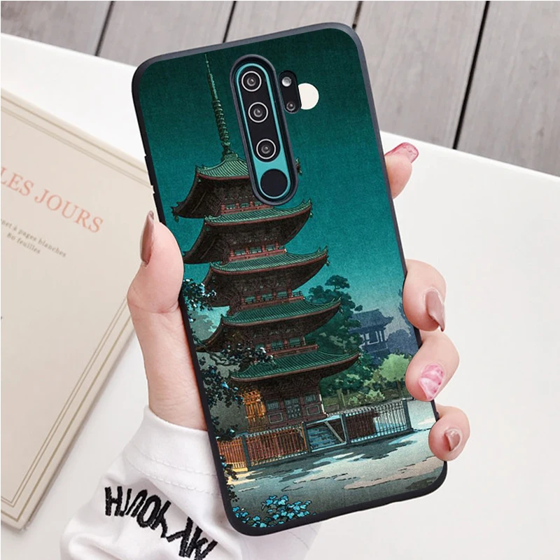 Nhật Bản Phong Cách Nghệ Thuật Silicone Ốp Lưng Điện Thoại Redmi Note 9 8 7 Pro S 8T 7A Bao best phone cases for xiaomi