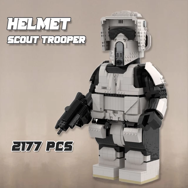 The New Star Plan Scout Trooper MOC Model Mega Figure Building Blocks Space Wars Collector Series