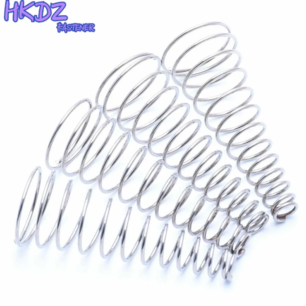 NO LOGO ERGE-TANHUANG 5Pcs 304 Stainless Steel Tower Springs Conical Cone Compression Spring Taper Pressure Spring Wire Diameter 1mm Size : 1x5 8x40x16mm 