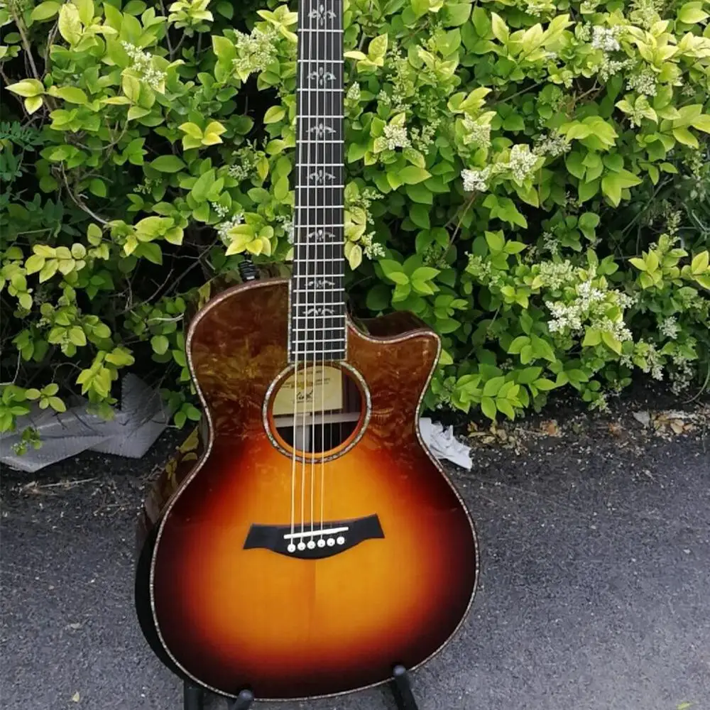 Акустическая гитара Sunburst Chaylor 914 эбеновый гриф инкрустация абалона акустическая |