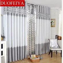 

Luxury Modern Chenille Curtains Stitching Bird Nest Bedroom Living Room Coffee French Window Treatment Cortinas