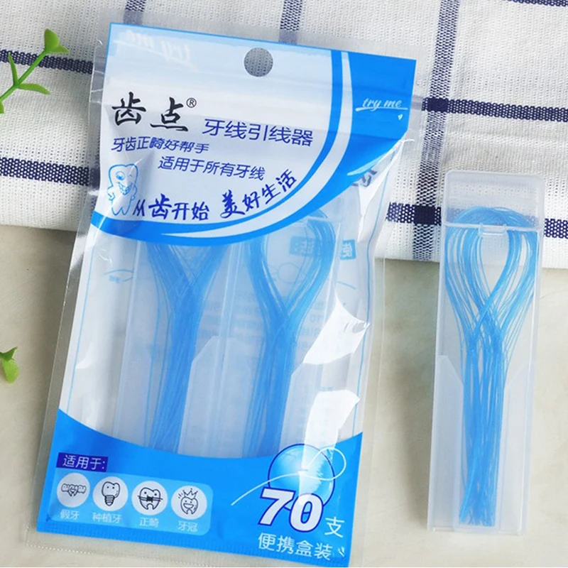 70PcsbagDentalFlossNeedleBracketsWireHoldersBetweenOrthodontic