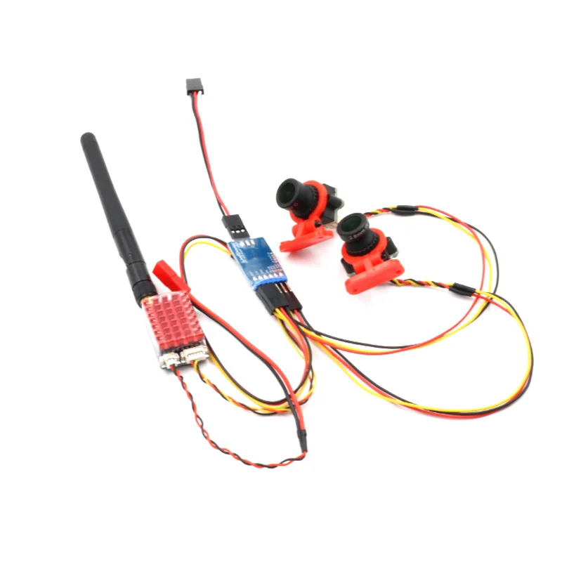 

Hot Front and Rear Dual Camera Image Transmission Set Real-time Images Reception Display Remote Control Switching Part for RC Dr