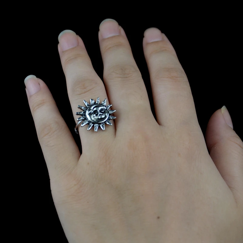 

12pcs Moom Sun ring crescent adjustable ring
