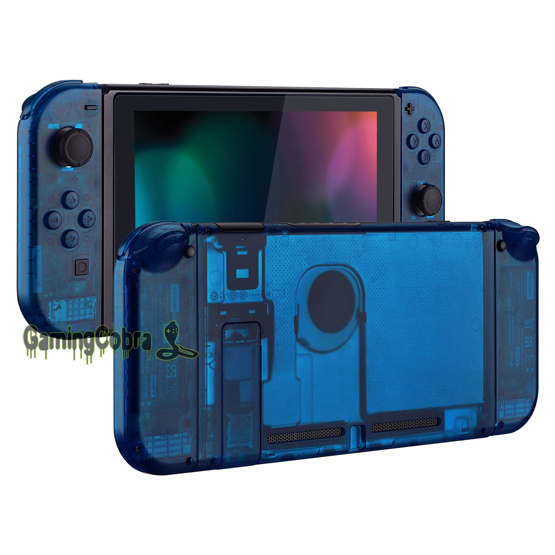 Traseira do Console Transparente com Escudo do Alojamento do Controlador com Botões para o Console do Interruptor de Nintendo Placa Interruptor Nintendo & Joy-con do de - Image 6