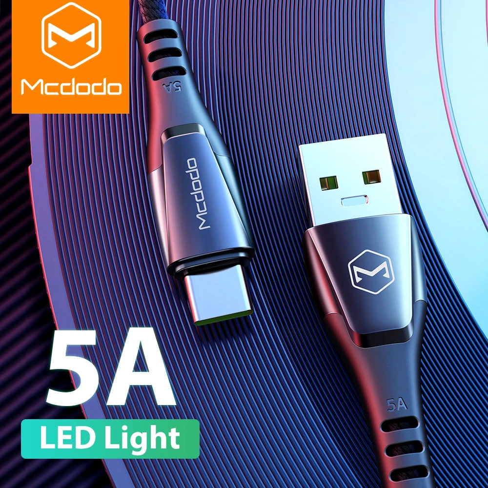 

MCDODO 1.5m 5A Supercharge Type C Usb Cable Auto Power Off Quick Charge 4.0 For Huawei P30 P20 Mate 20 Lite Fast Charging Type-C