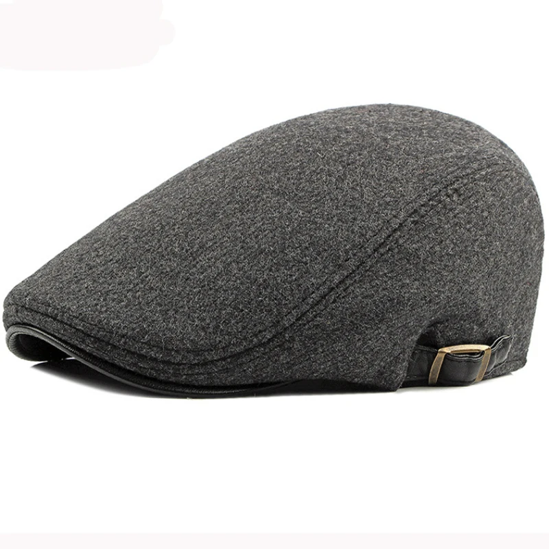 Men Berets Autumn Winter Wool Hat Striped Flat Cap Artist Painter Hat Male Adjustable Beret Cap beret hat,woolen beret
