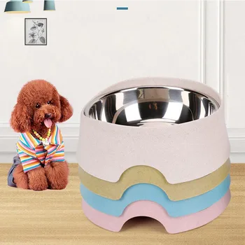 

Solid Double Pet Bowls Food Water Feeder Stainless Steel Drinking Dish Cat Puppy Feeding Supplies Small Dog Accessories