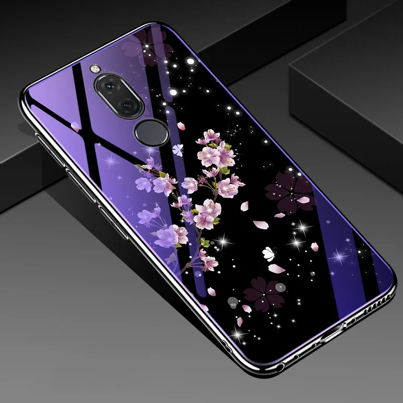 YSW чехол из закаленного стекла для Huawei Mate 10 Lite покрытие синего света роскошный с