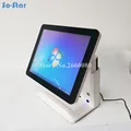 Touch POS System Terminal Maschine 15 ''Touch Panel LCD Monitor Bildschirm mit Kleine Kunden Display Cash Register-in Drucker aus Computer und Büro bei