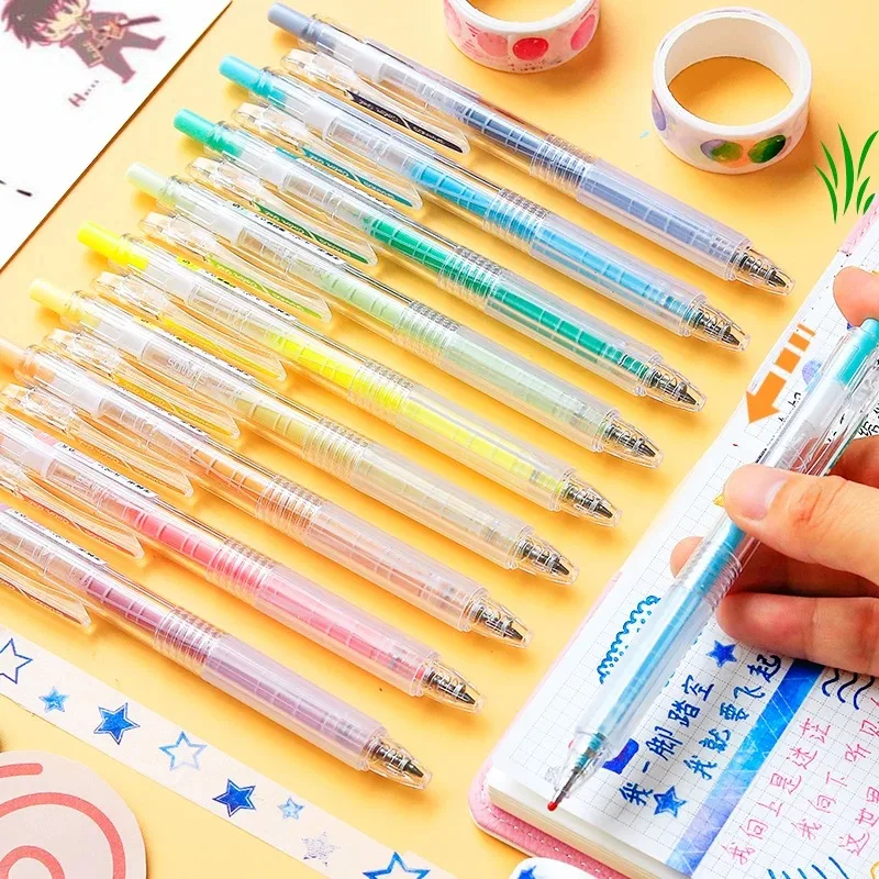 9 цветов/набор винтажная Morandi гелиевая Ручка DIY Bullet Journal Рисование граффити ручка кавайные канцелярские принадлежности Школьные принадлежности