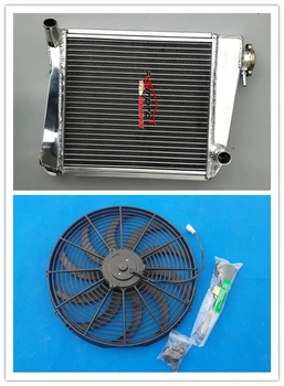 

4 ROW Aluminum Radiator+FAN For AUSTIN ROVER MINI COOPER 1275 GT 1992-1997 93 94 95 96
