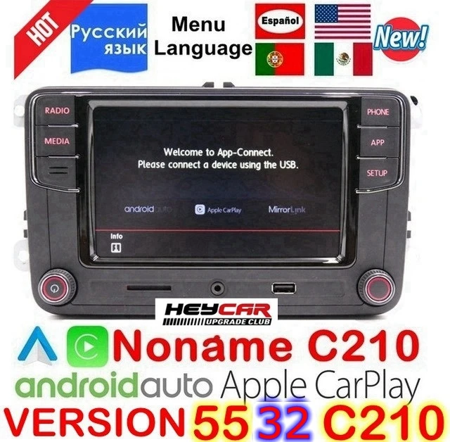 Android Авто Carplay Noname RCD330 Plus RCD340G MIB для VW Polo Golf 5 6 Passat B6 B7 CC Tiguan Jetta MK5 MK6 6RD 035 187B